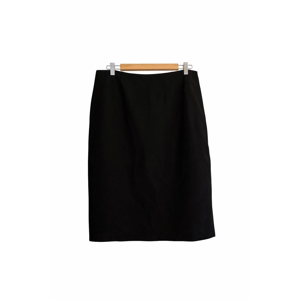 Classic Kasper Black Knee-Length Pencil Skirt – Size 12